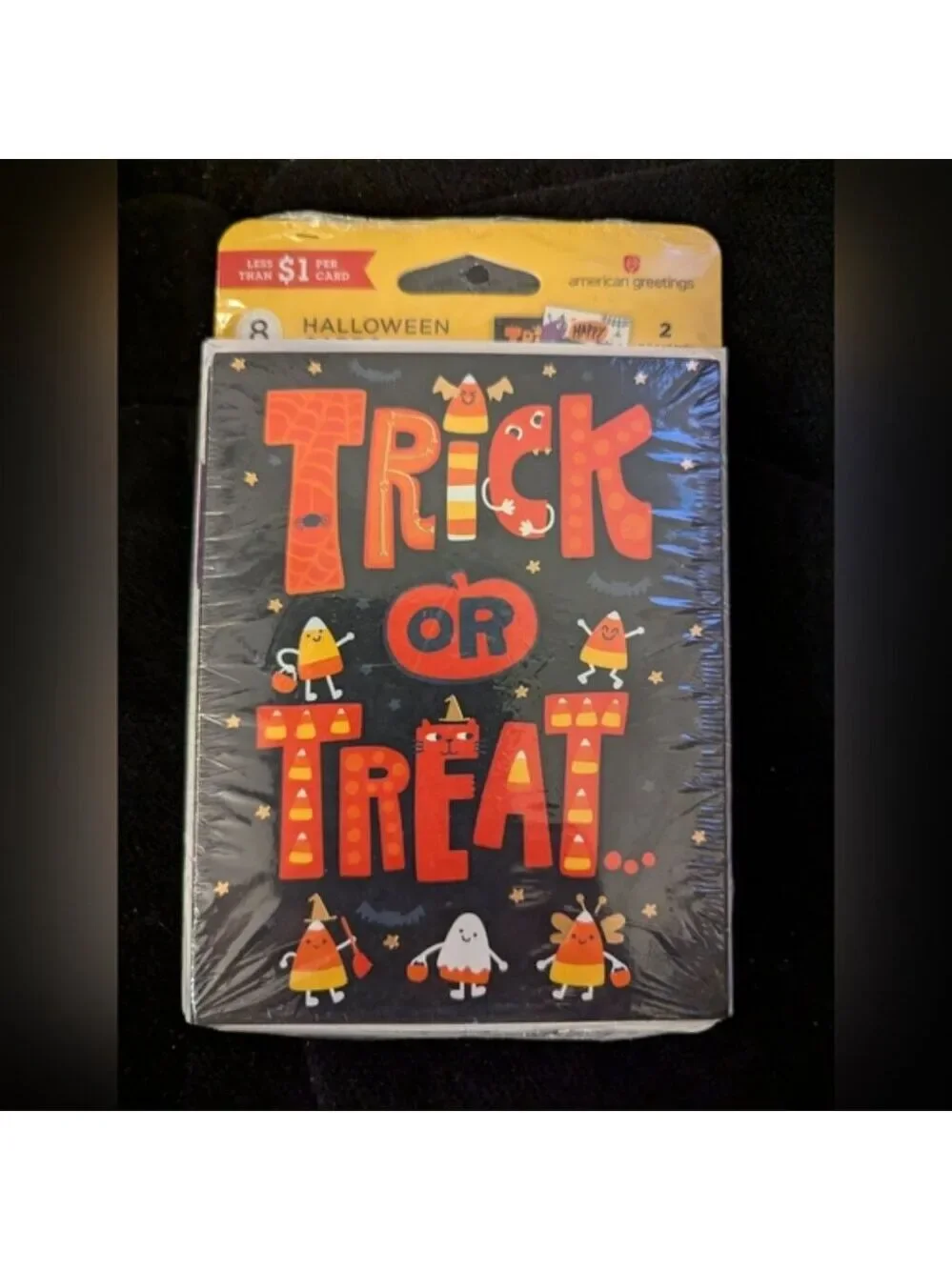 Halloween American Greetings Cards includes 7 packs of 8 cards each